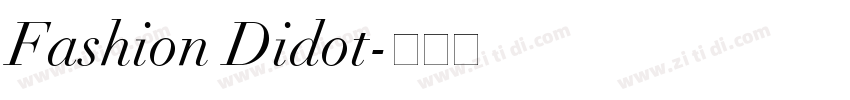 Fashion Didot字体转换